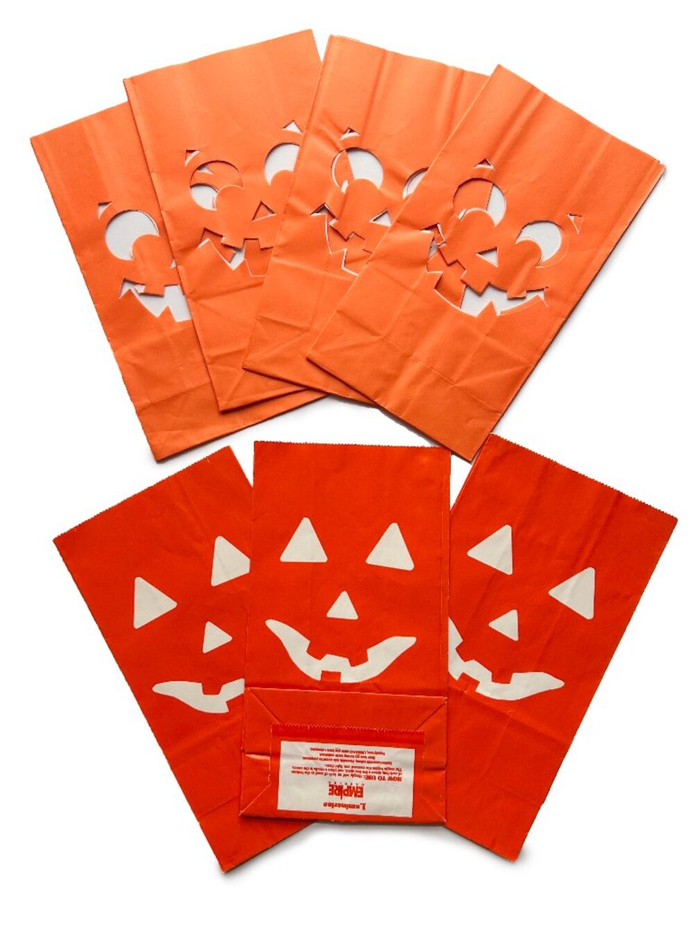 Vintage Halloween Empire Jack O Lantern Candle Bags
